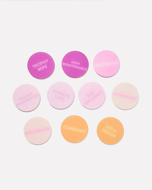 Party Personality Coasters-Set of 10