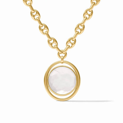 Laguna Statement Necklace-Gold & Iridescent