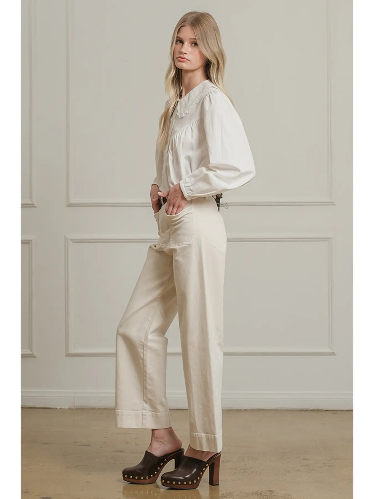 Round Collar Blouse