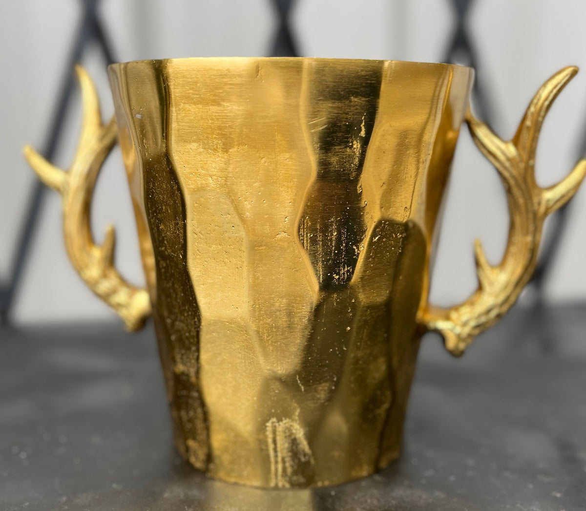 Gold Antler Ice Bucket