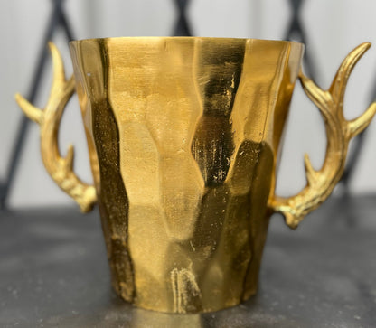 Gold Antler Ice Bucket