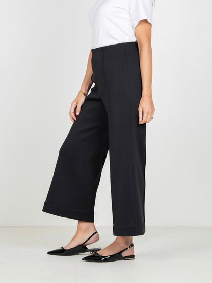 Cropped Piper Pants - Black