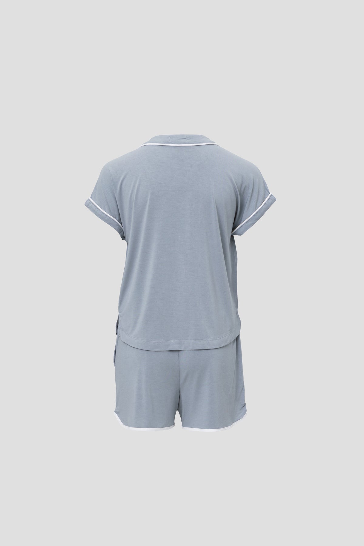 Malibu Collection Soft Jersey Piped PJ Set