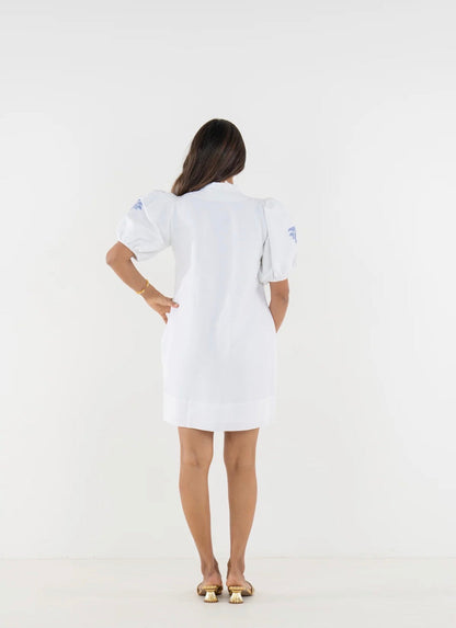 Hampton Mini Dress- Dutch Tile