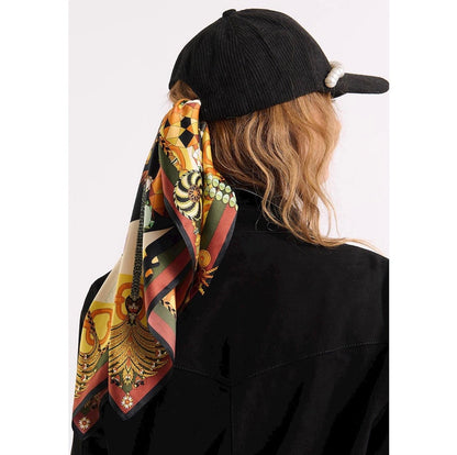 Diamonds noir mini scarf