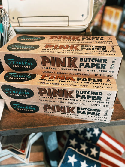 Pink Franklin Barbecue Butcher Paper