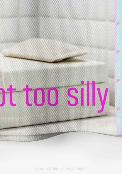 I Got Too Silly Cat Y2K Crop Sport Jersey Shirts Cherrykitten