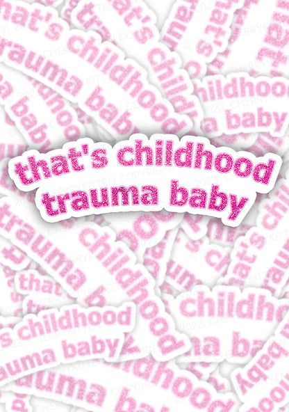 Childhood Trauma 1Pc Y2K Sticker Cherrykitten