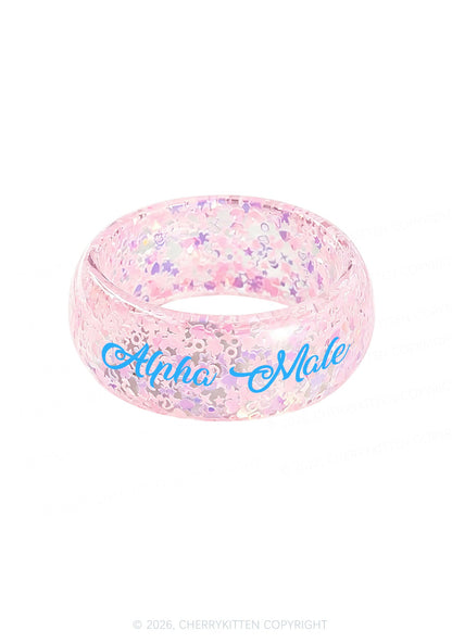 Alpha Male Y2K Cuff Bangle Cherrykitten
