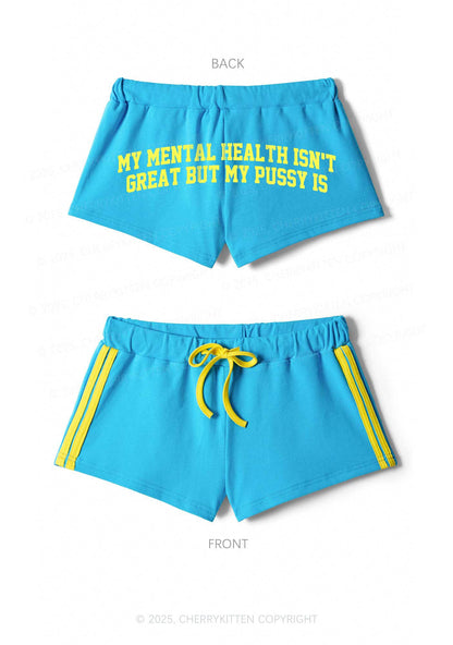 Great Mental Health Y2K Drawstring Mini Shorts Cherrykitten