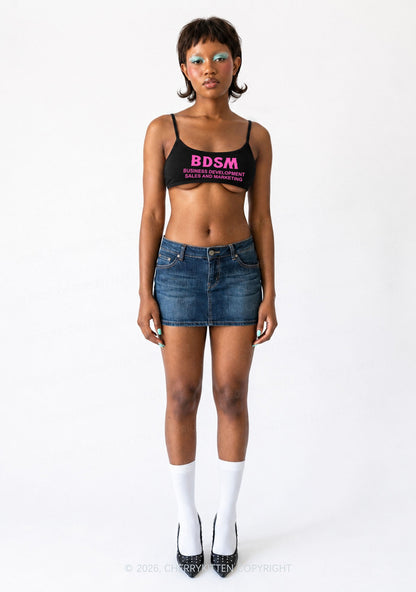 Business Development Y2K Super Crop Cami Cherrykitten