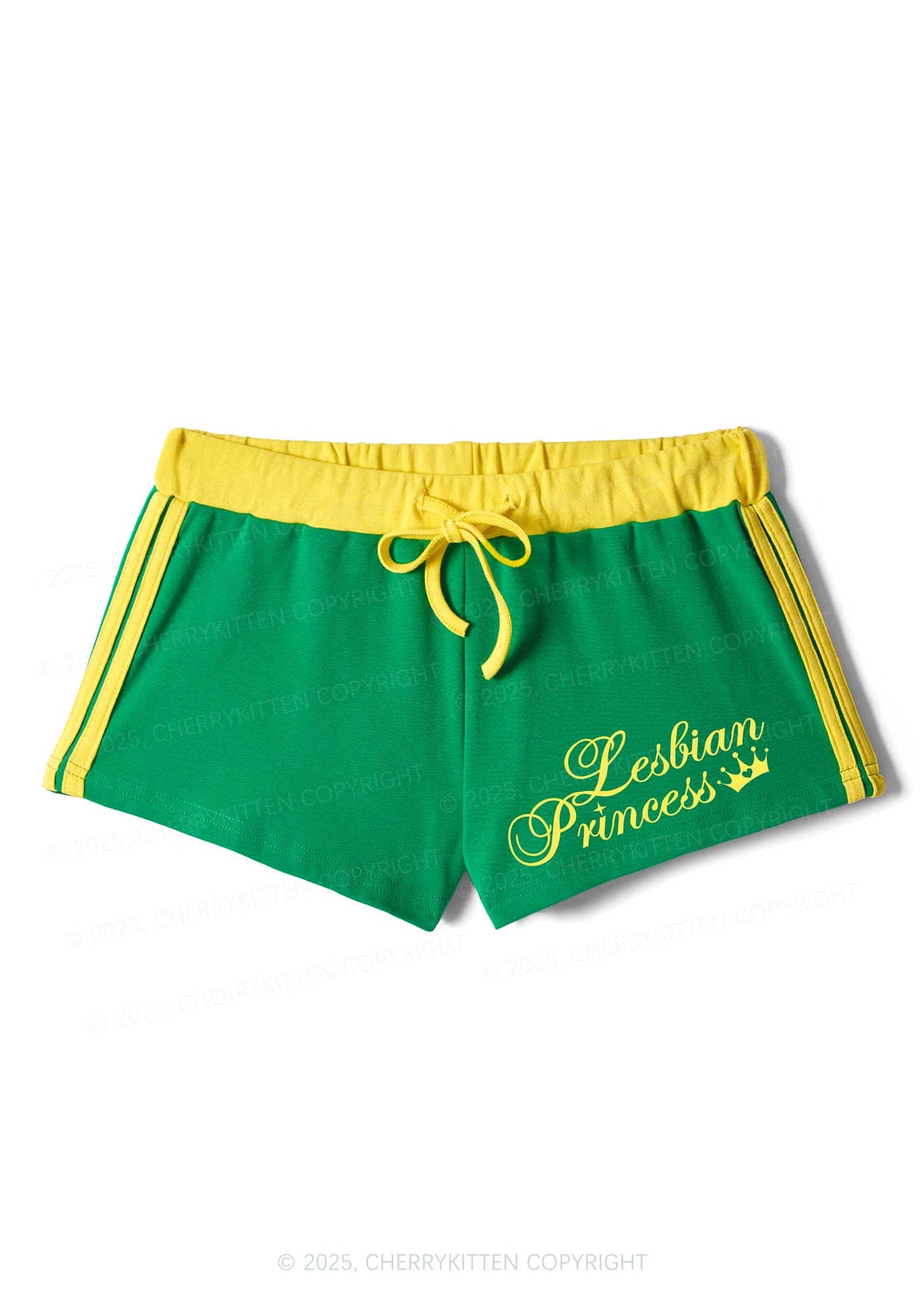 Lesbian Princess Y2K Drawstring Mini Shorts Cherrykitten