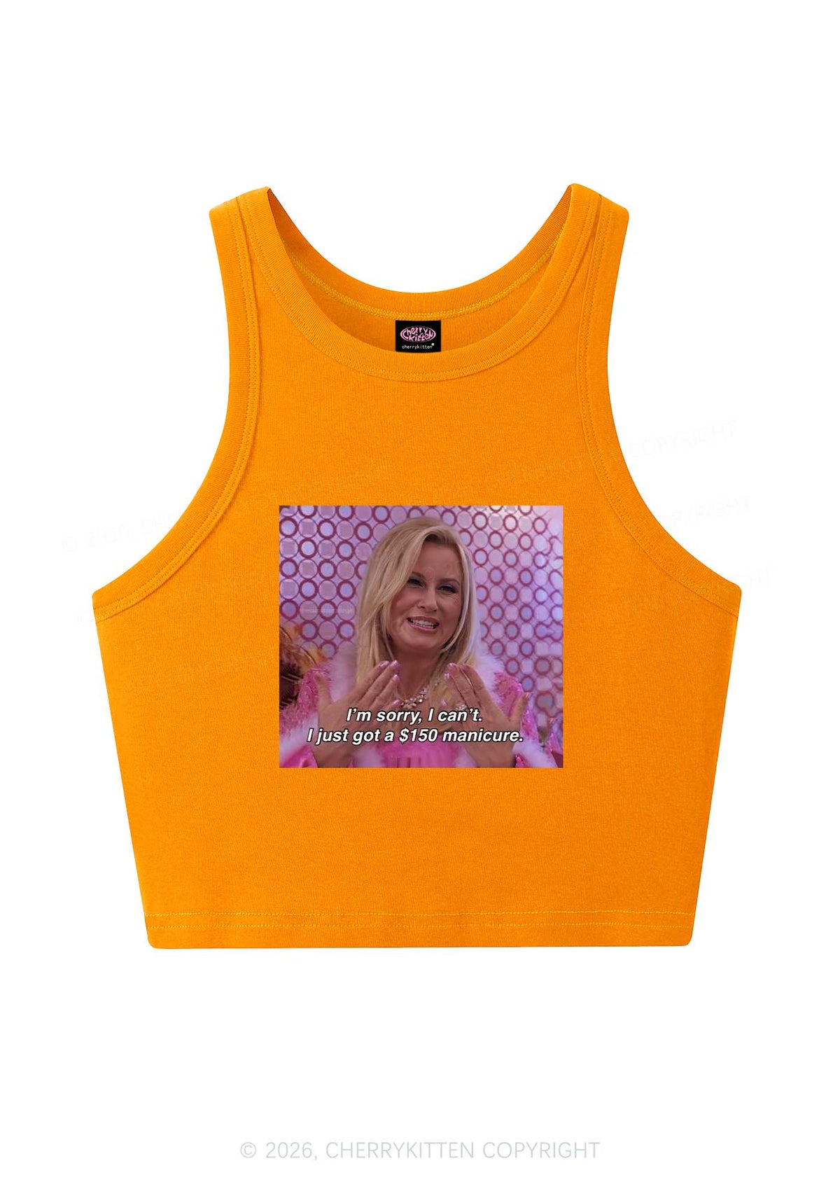 I Just Got Manicure Y2K Crop Tank Top Cherrykitten