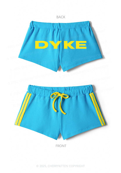 DYKE Pride Y2K Drawstring Mini Shorts Cherrykitten