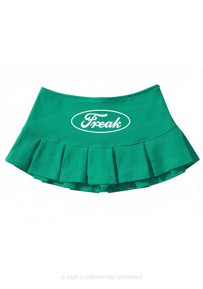 Oval Freak Y2K Mini Pleated Skirts Cherrykitten