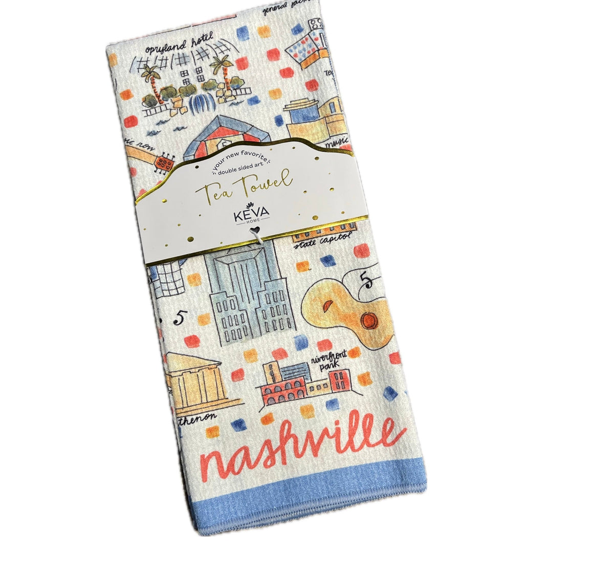 Nashville Double Sided Tea Towel
