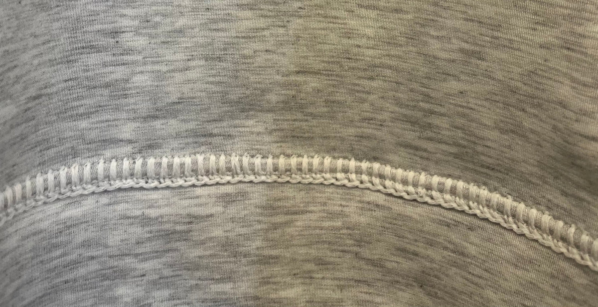 Soft Scuba 3/4 Sleeve Top-Heather Grey