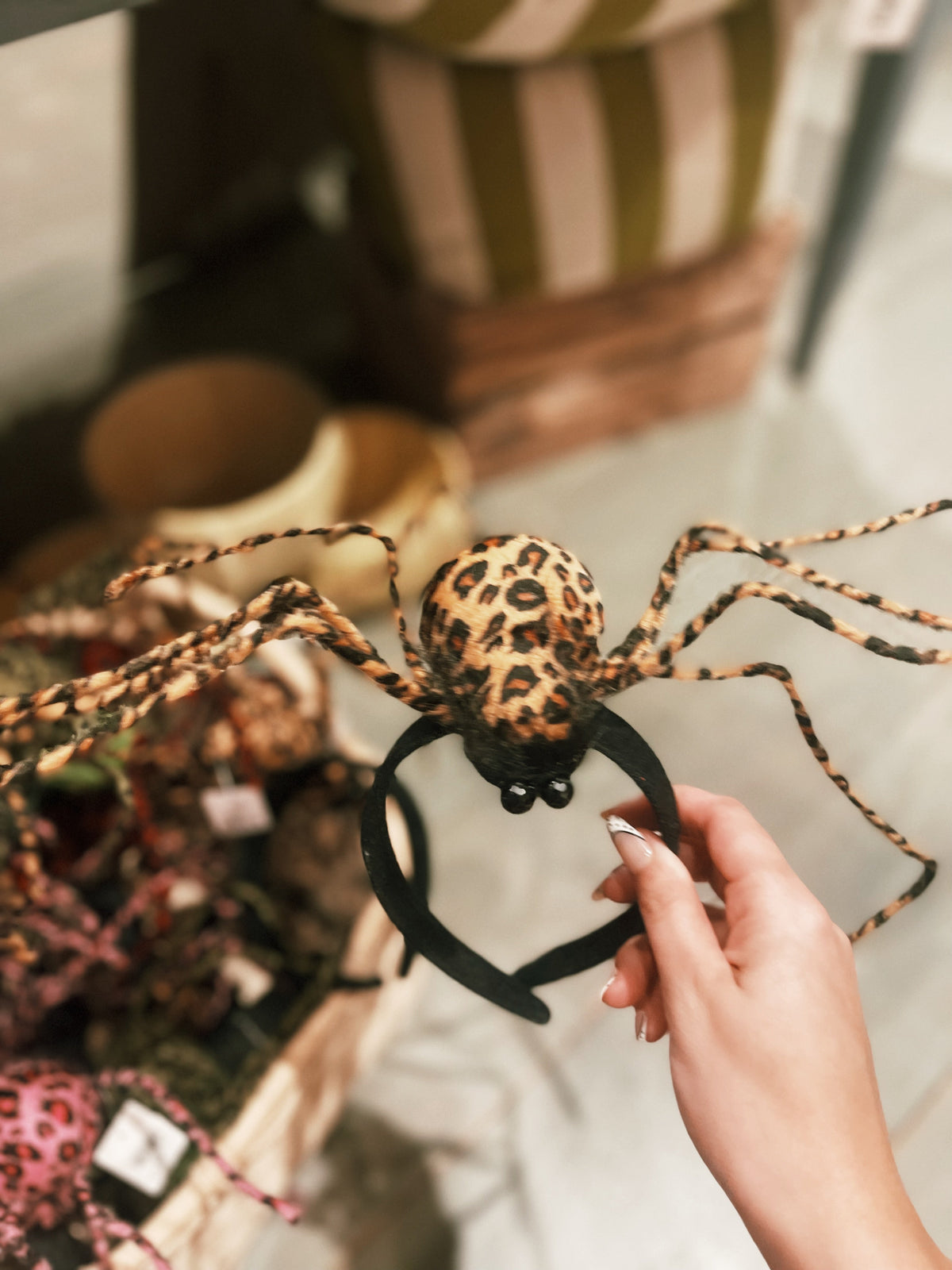 Leopard Print Spider Headband