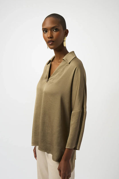 Ribkoff V-Neck Top-Java