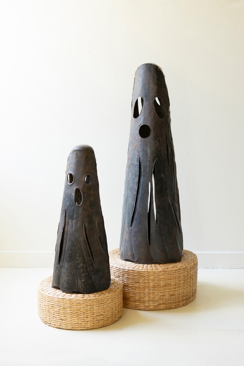 Set of 2 Rustic Iron Ghost Luminaries (PICK-UP ONLY)