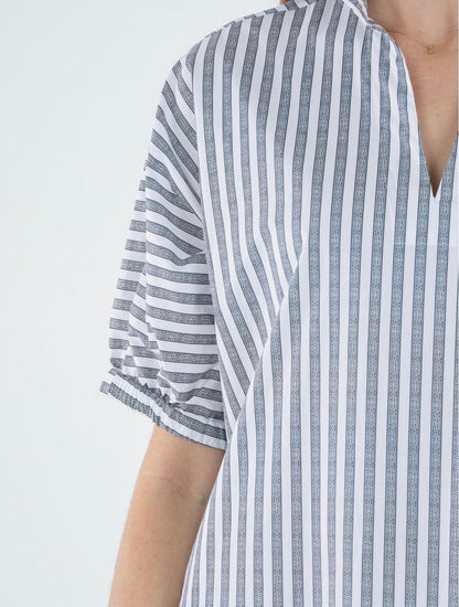 Poppy Maxi Dress - Black Stripe