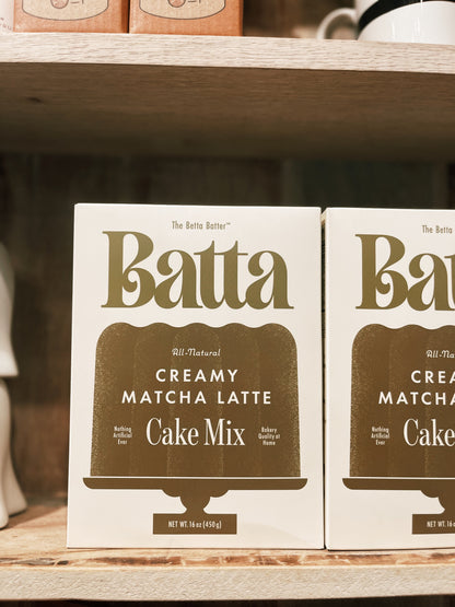 Creamy Matcha Latte Cake Mix