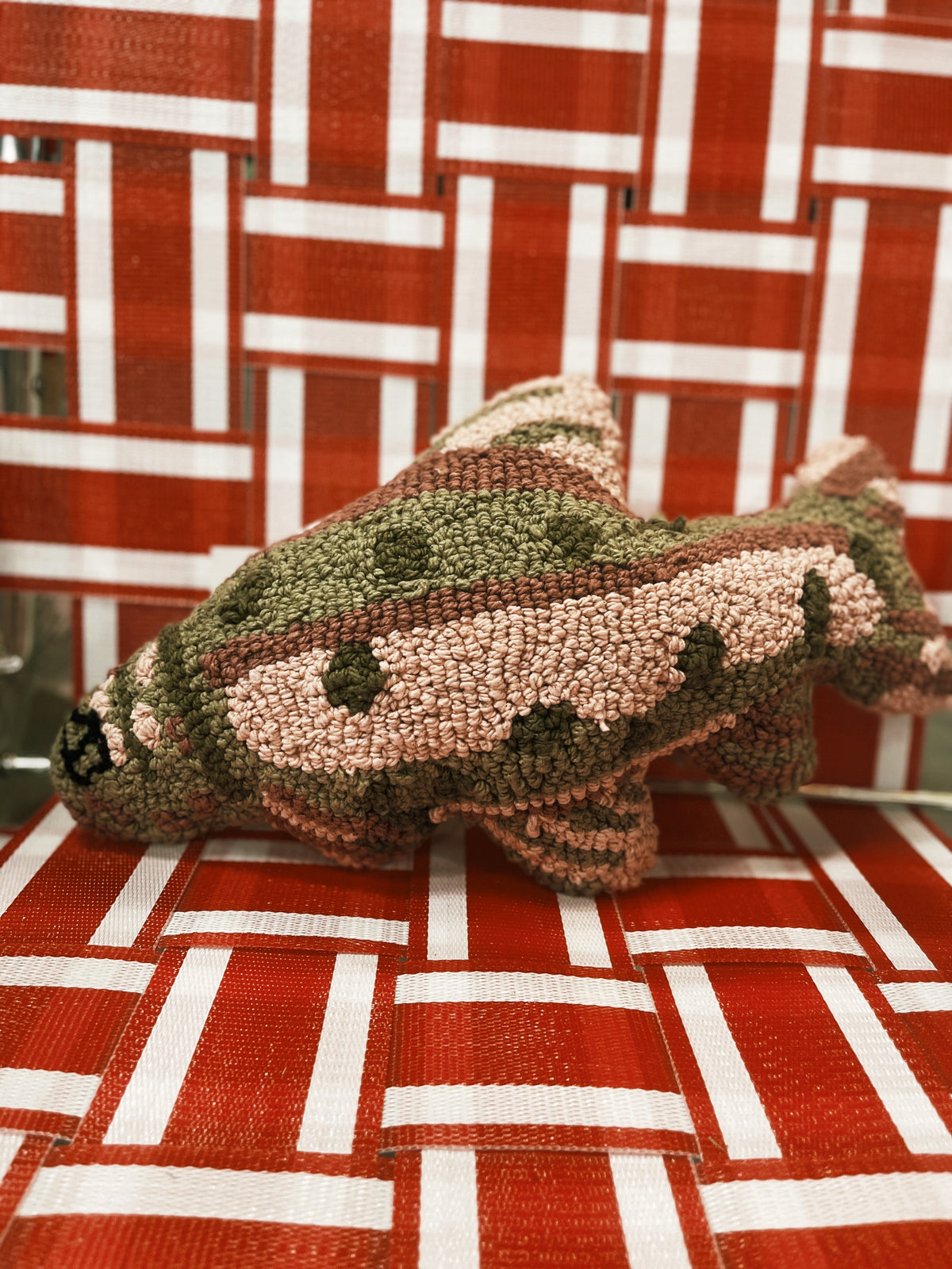 Woven Fish Pillow