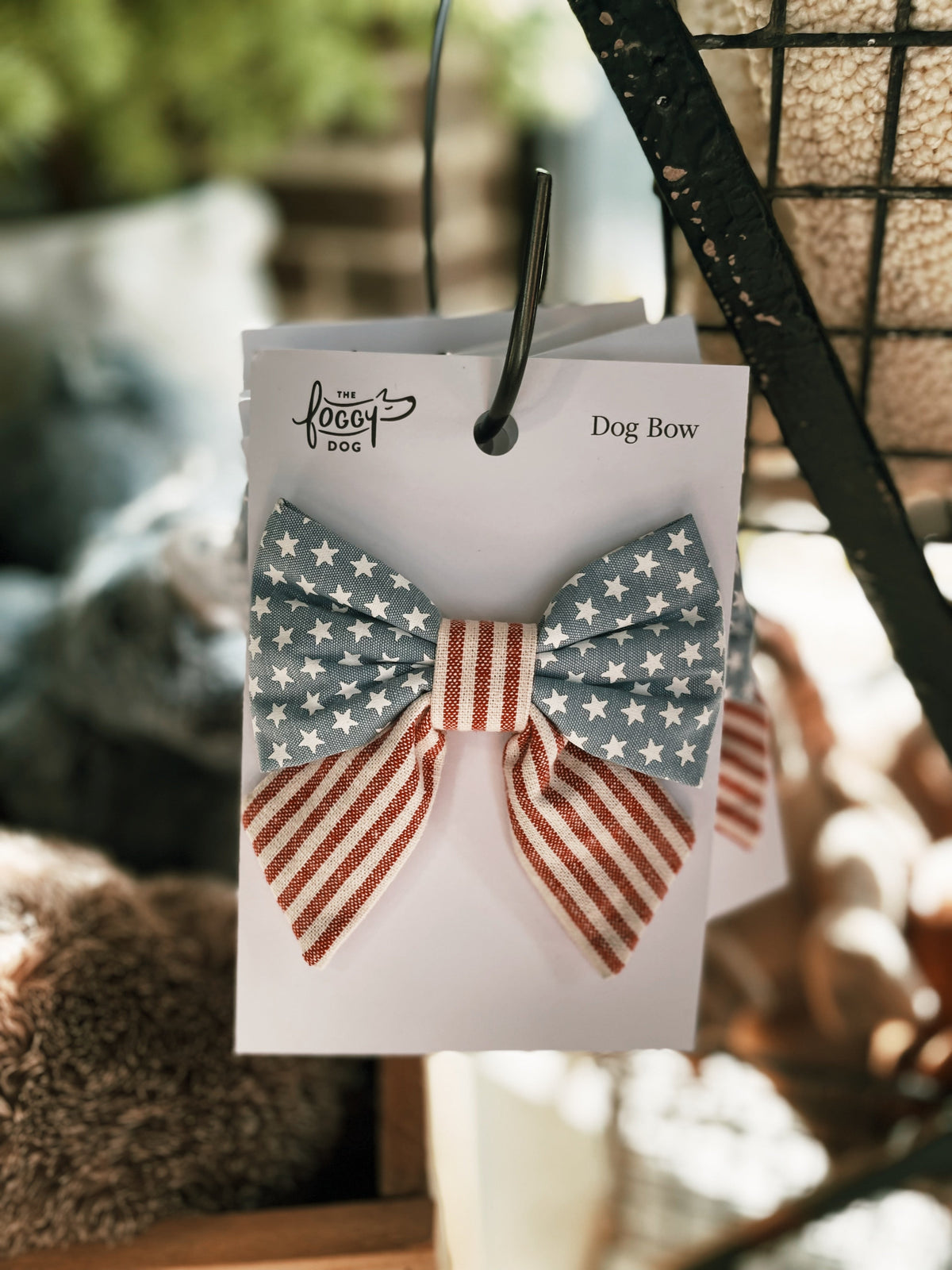 The Foggy Dog - Stars and Stripes Summer Lady Dog Bow