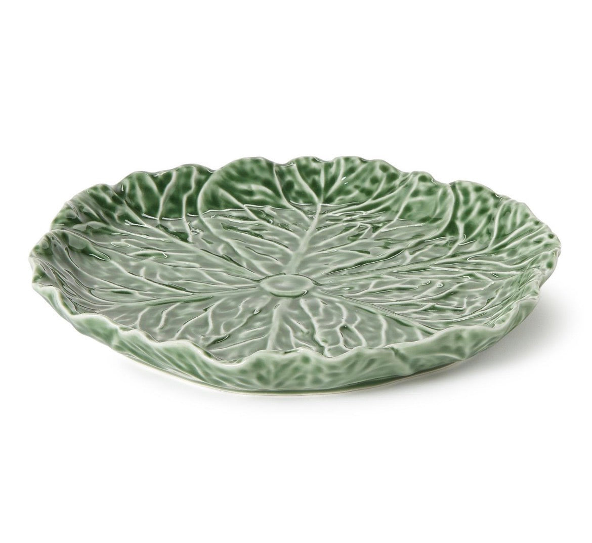Cruciferous Leaf Textured Tidbit Dish/Plate (dishwasher safe) - Stoneware