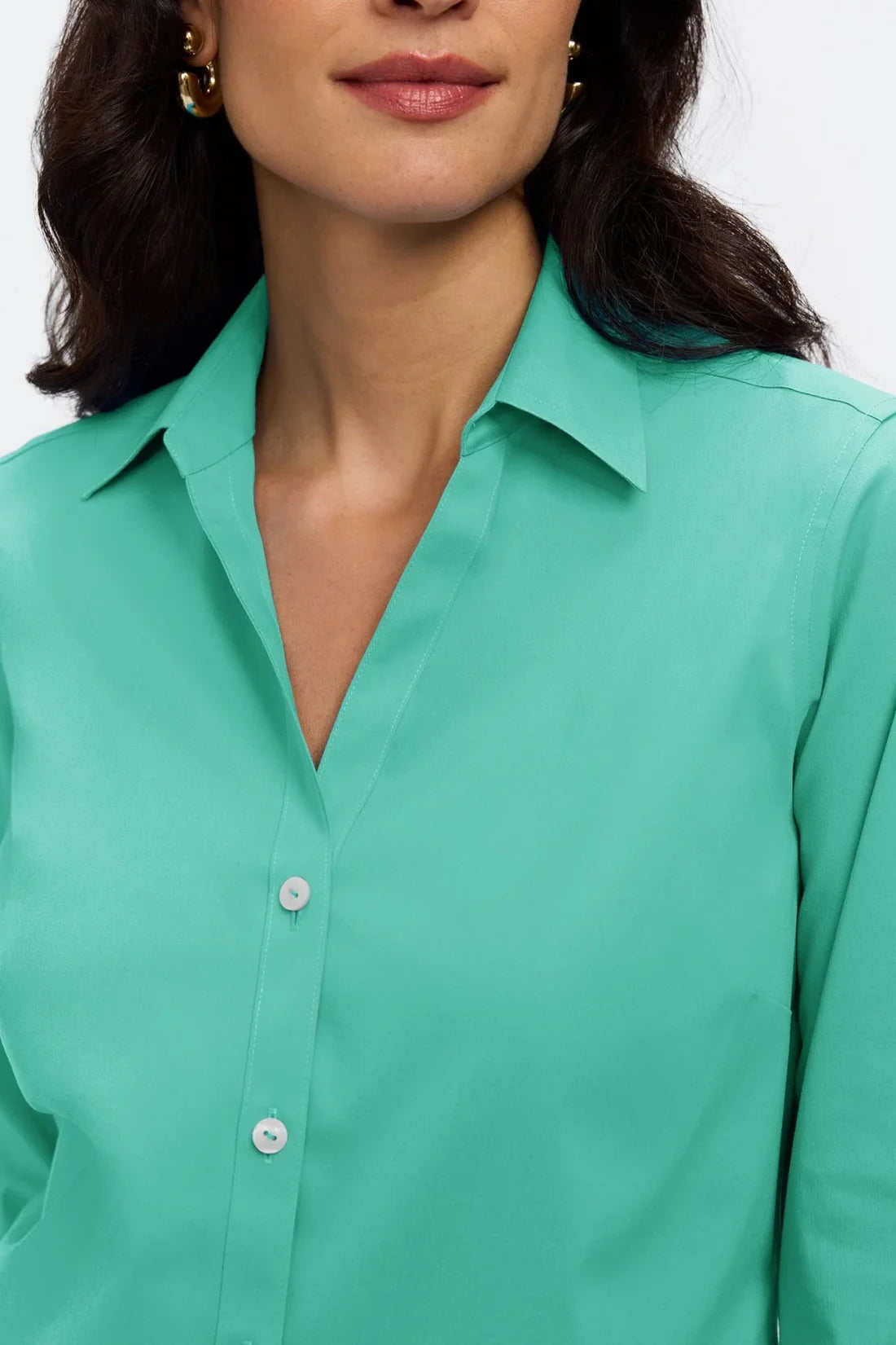 Mary No Iron Stretch 3/4 Sleeve Shirt