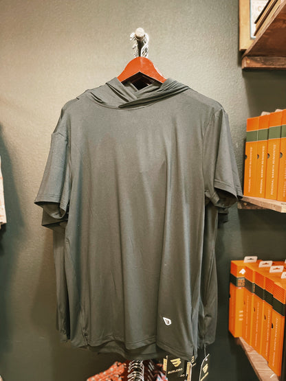 Burlebo- Short Sleeve Performance Hoodie - Black