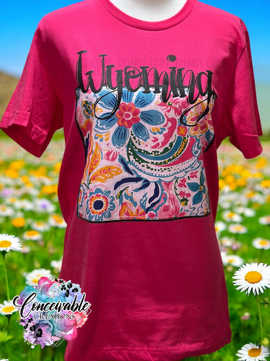 Wyoming Floral Paisley T-shirt