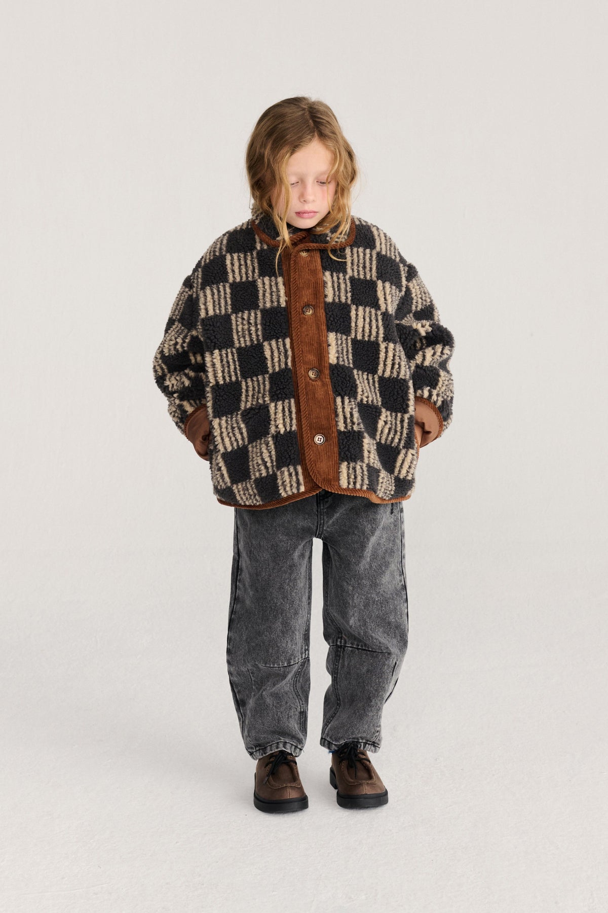 ALMOST MOIRE ALL OVER SHEEPSKIN JACKET