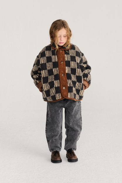 ALMOST MOIRE ALL OVER SHEEPSKIN JACKET