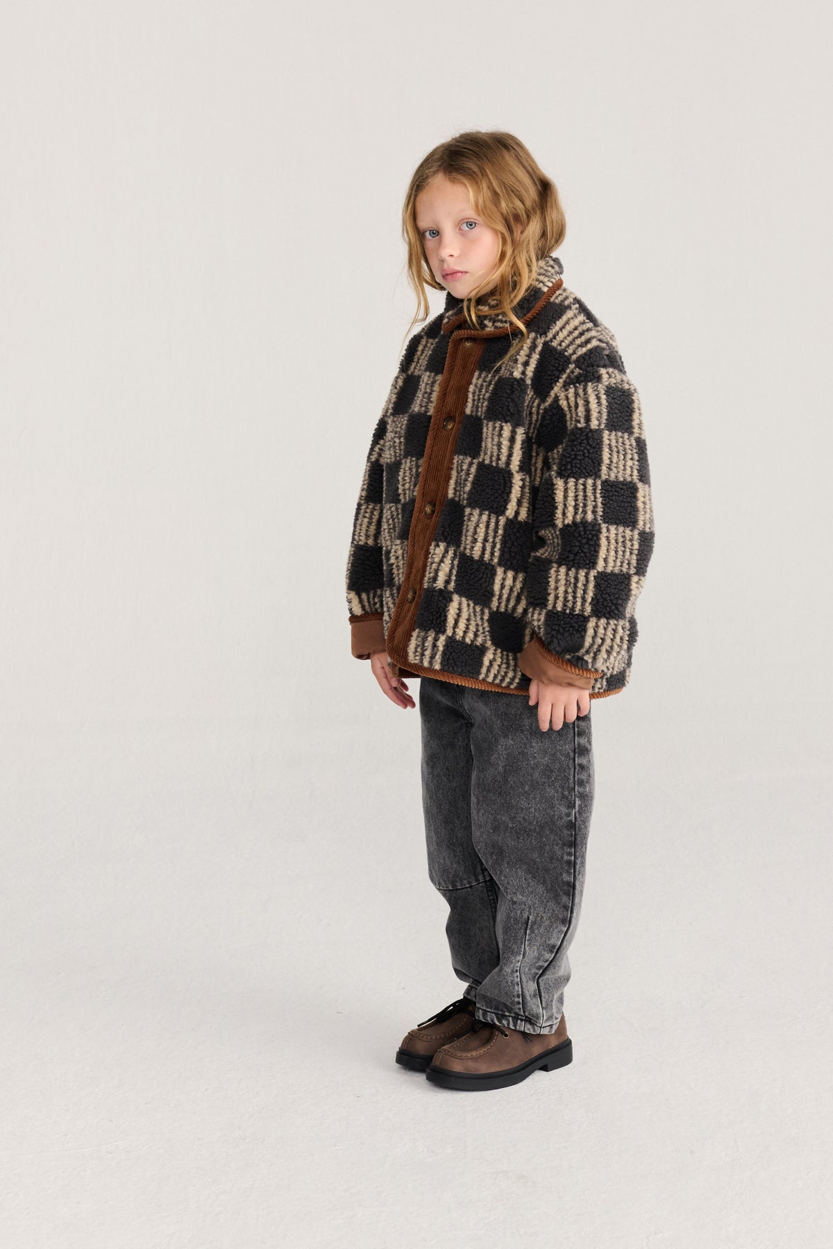 ALMOST MOIRE ALL OVER SHEEPSKIN JACKET