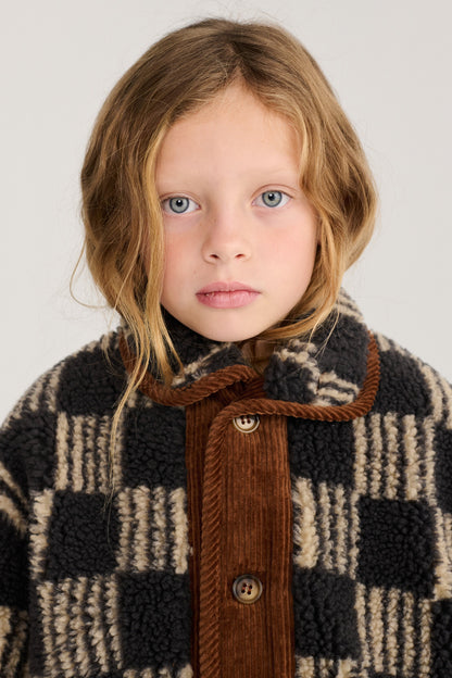 ALMOST MOIRE ALL OVER SHEEPSKIN JACKET