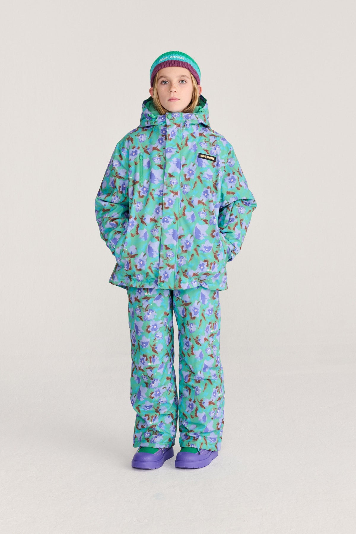 WATERCOLOR ALL OVER SKI ANAORAK JACKET