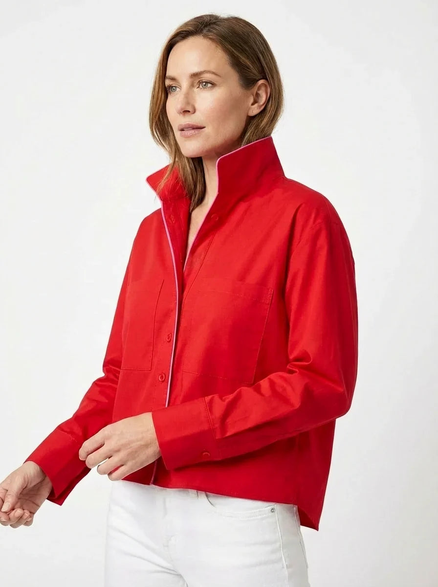 The Piper Top-Red/Pink