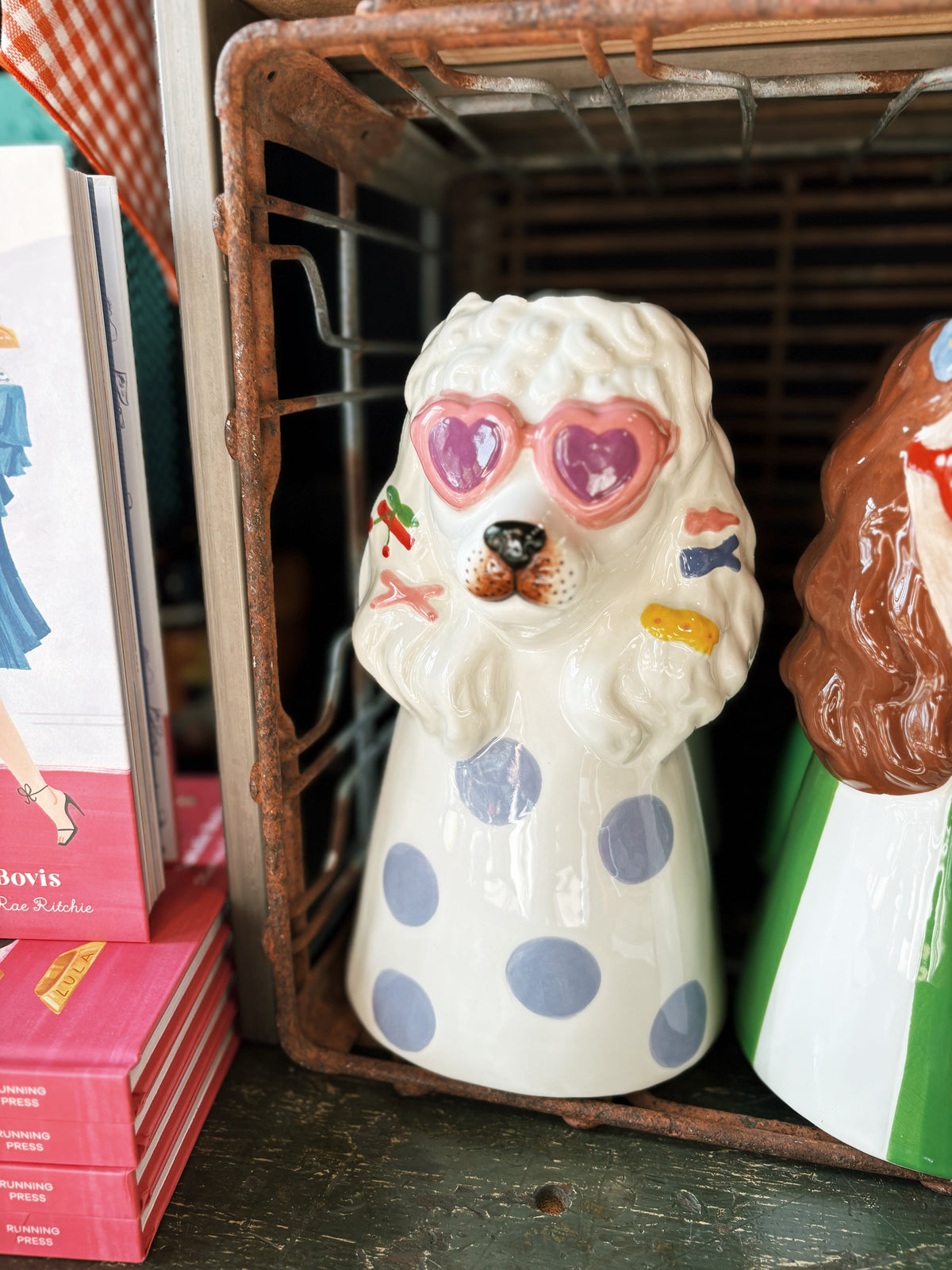 Ceramic Dogs with Sunnies Vases