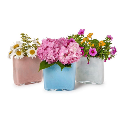 Marbled Scalloped Vase