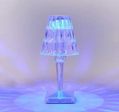 LED Cordless Color-Changing Crystal Lamp