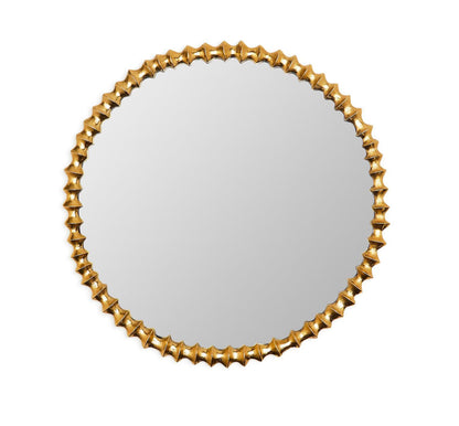 Gold Wave Wall Mirror