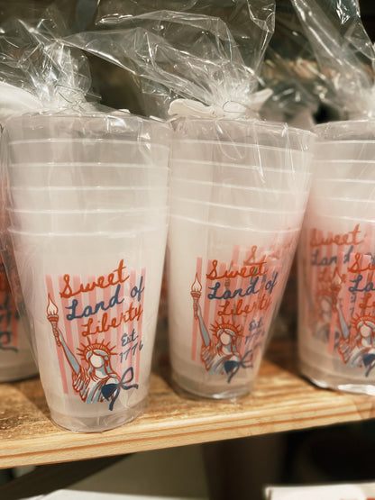 Sweet Land Of Liberty Frosted Cups