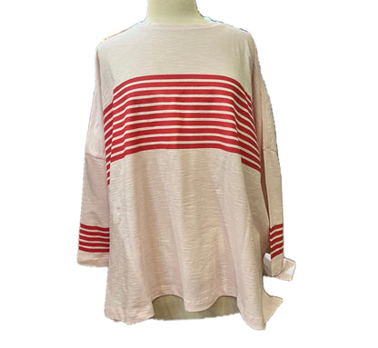 Catalina Slub Tee-Rose Quartz/Tulip Pink