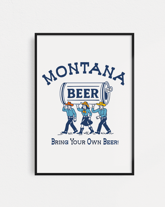 "Montana Beer" Poster