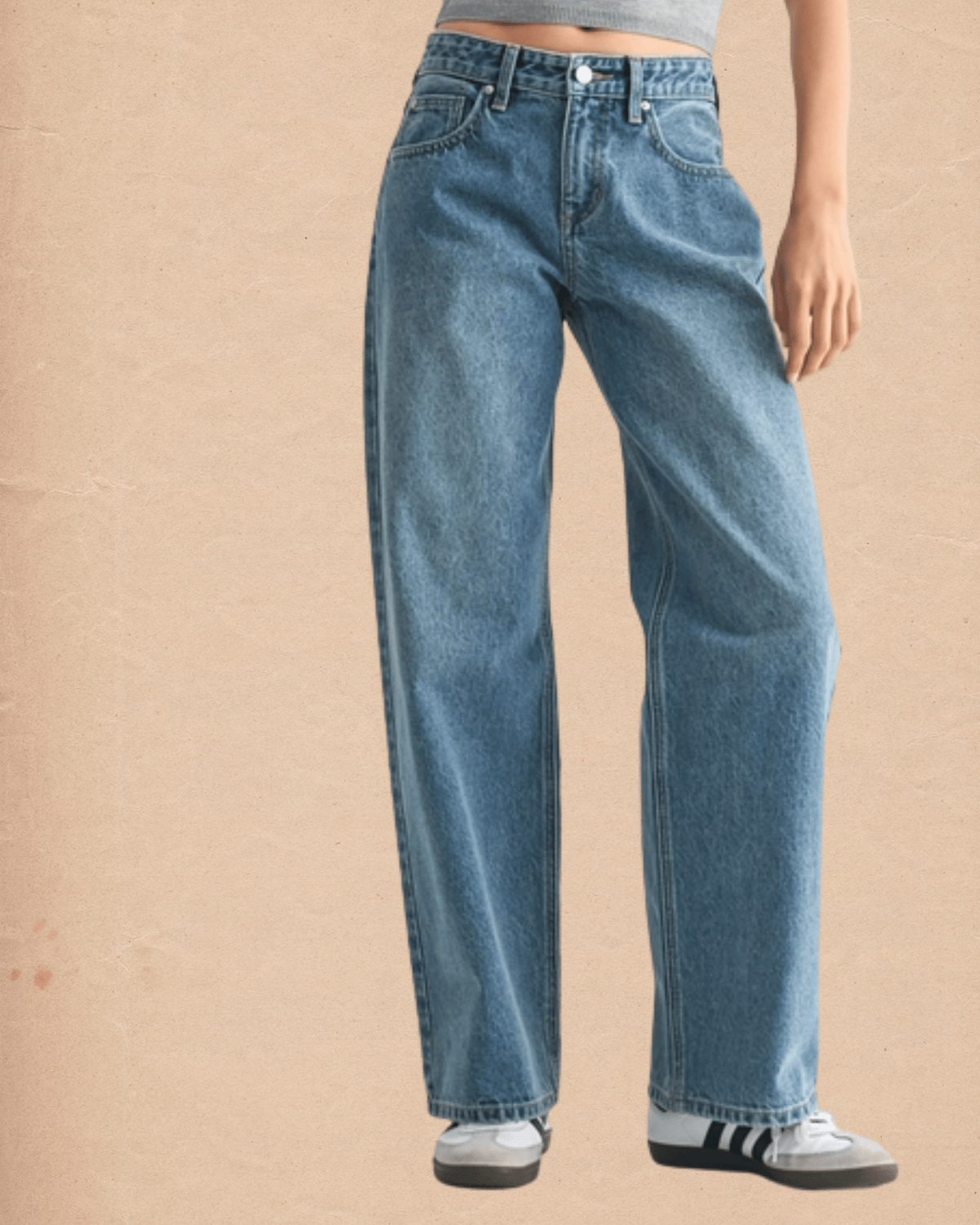 Baggy Wide Leg - Medium Denim
