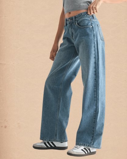 Baggy Wide Leg - Medium Denim