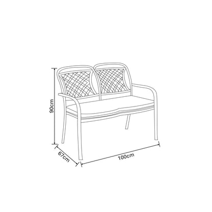 Hartman Berkeley High Back Bench 2 Seater