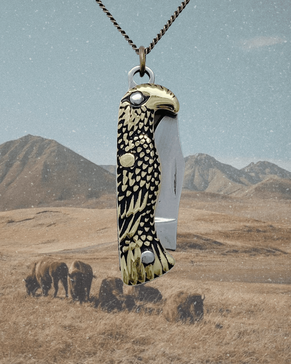 Bird Knife Necklace