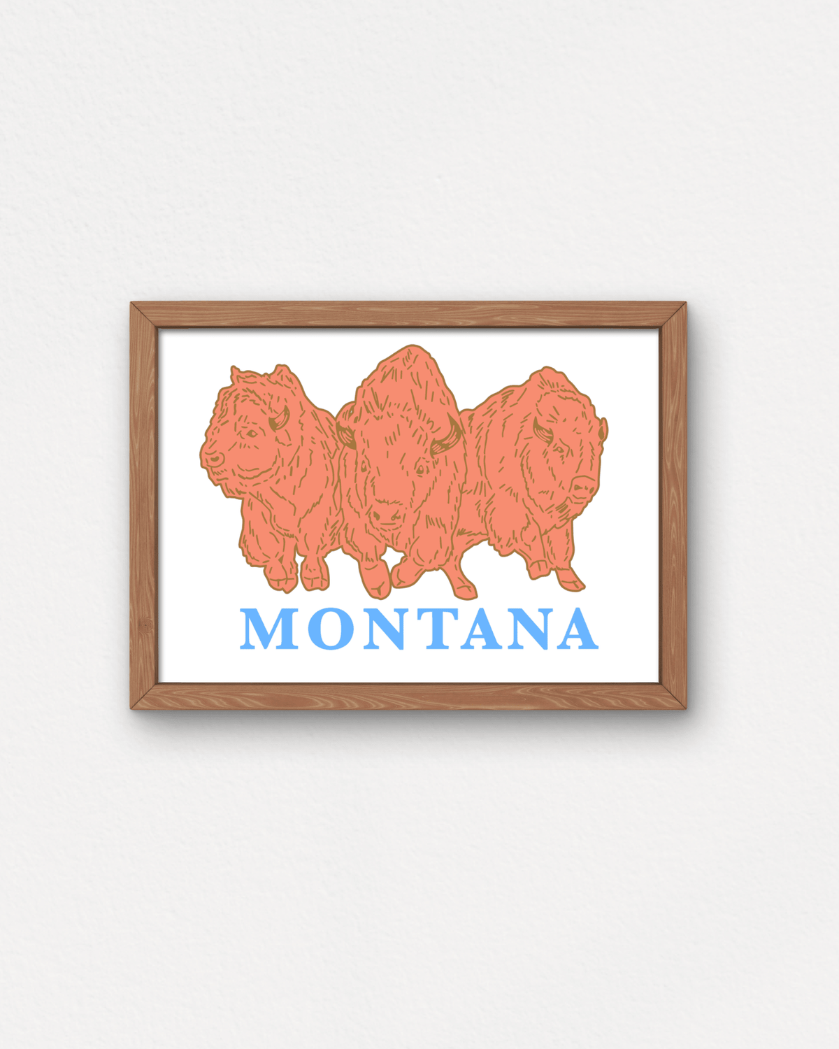"Bison Power" Small Poster